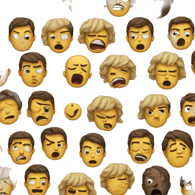 Mad emoji mixed with tired emoji  emoji