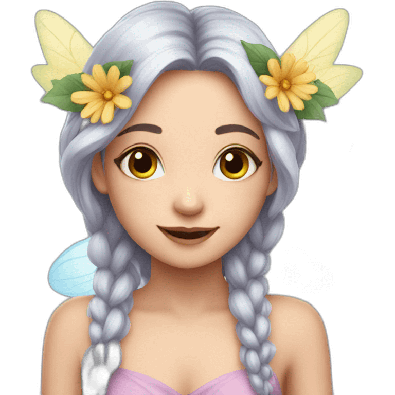 Flower fairy  emoji