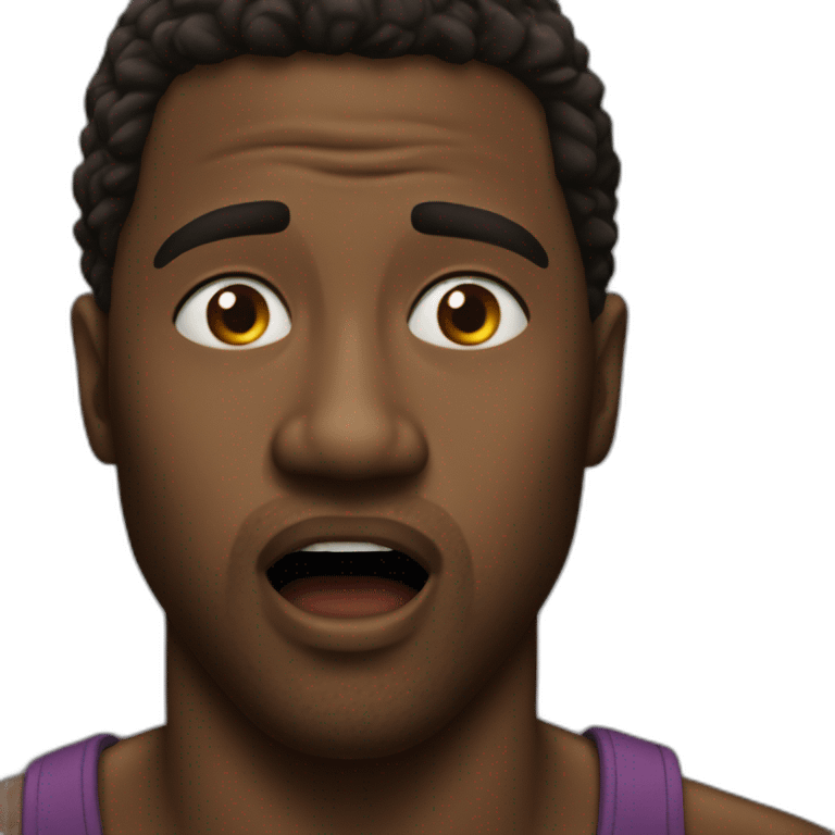 Black guy shocked meme emoji