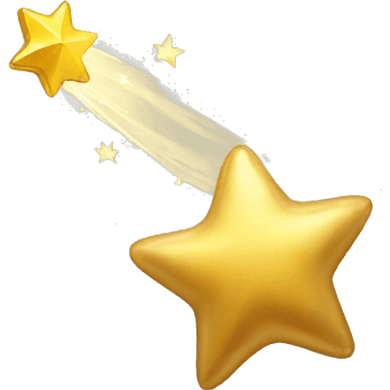 Golden shooting star emoji