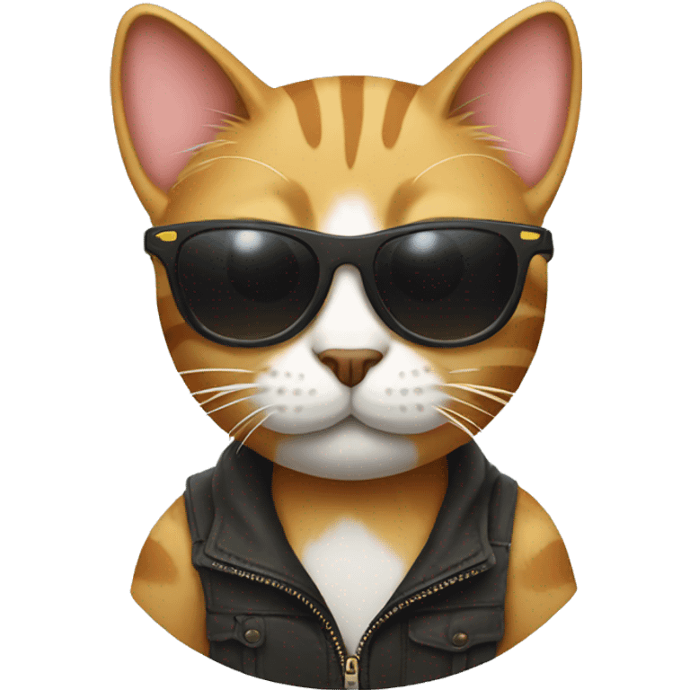 Cat with sunglasses emoji