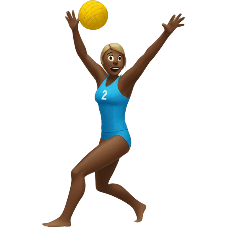 beach volleyball serve emoji