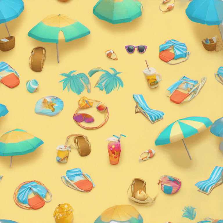 summer beach emoji