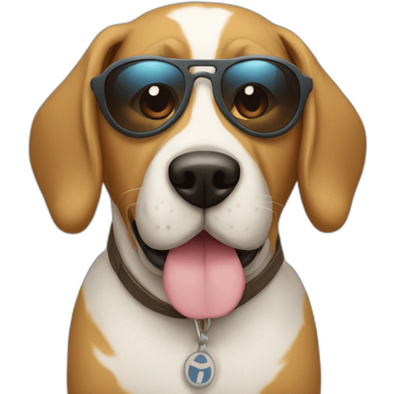 greece dog with sunnglasses emoji