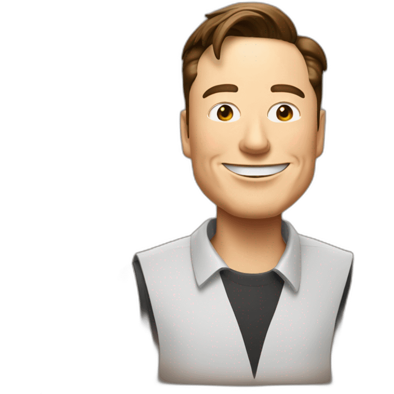 Elon musk bois une bière emoji