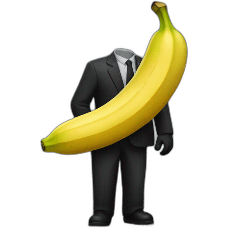 Un noir avec une banane emoji