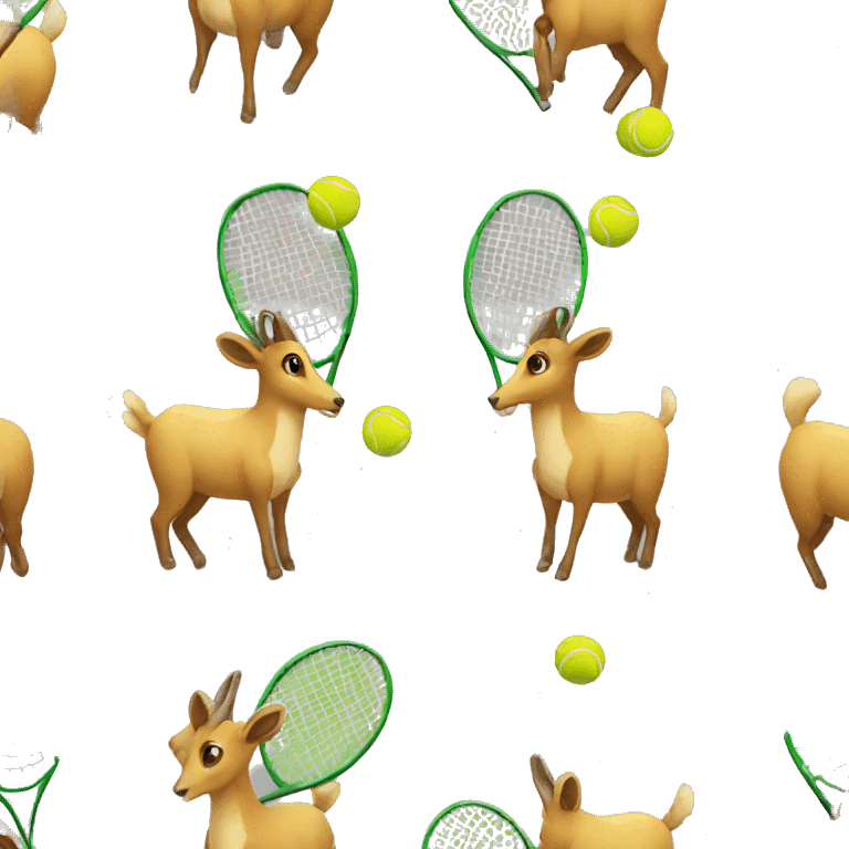 Chamois playing tennis emoji