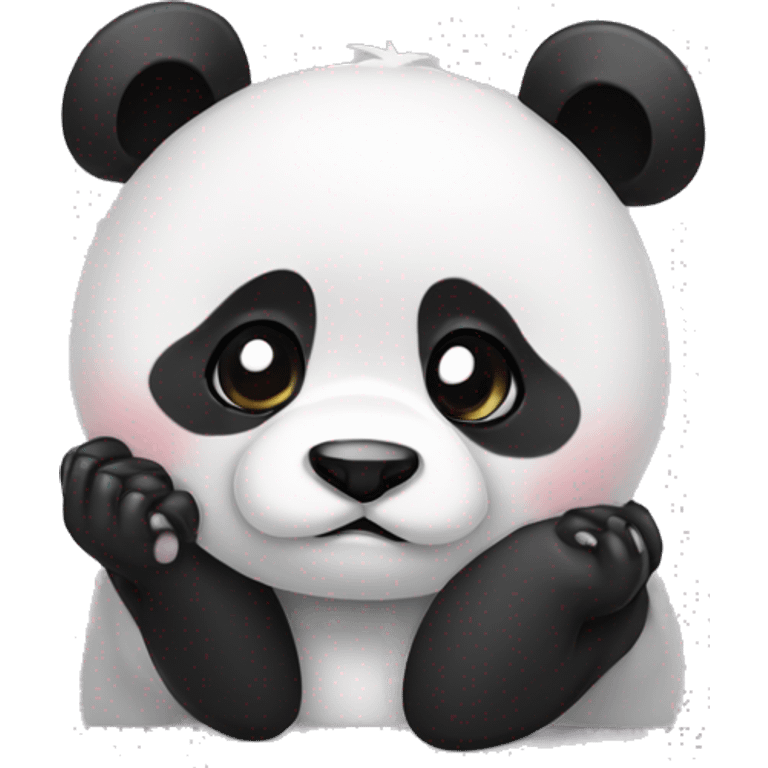 cute panda facepalm emoji