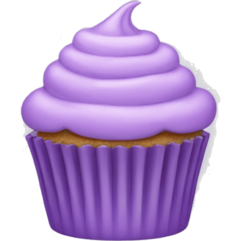 light purple cupcake emoji