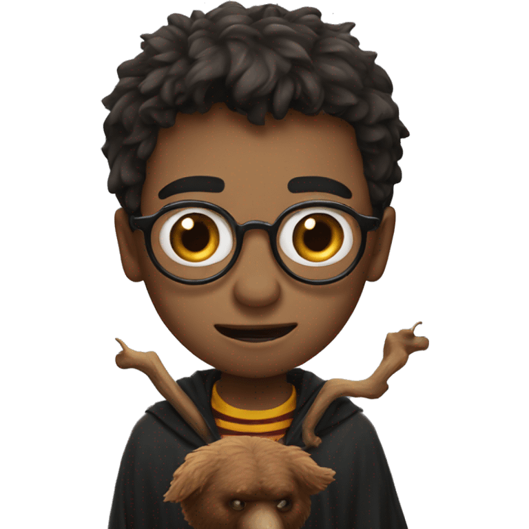 Harry Potter with a scarebear   emoji