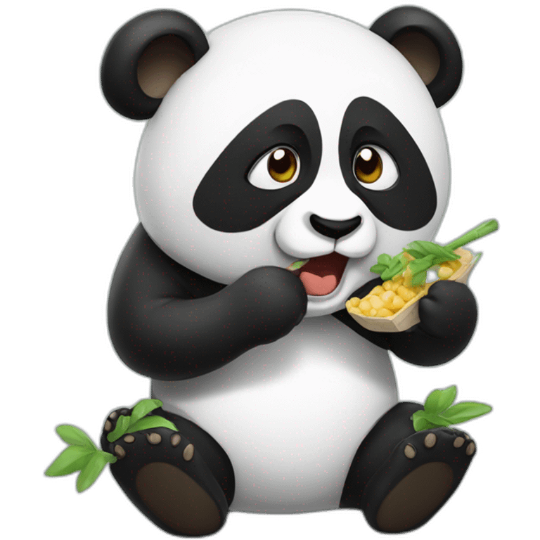 panda eating suhsi emoji