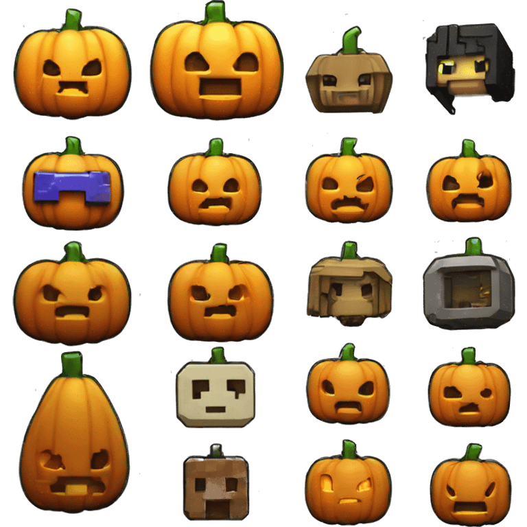 minecraft pumpkin halloween badge cinematic cyberpunk pokemon emoji