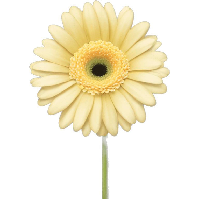 light pale yellow gerbera  emoji