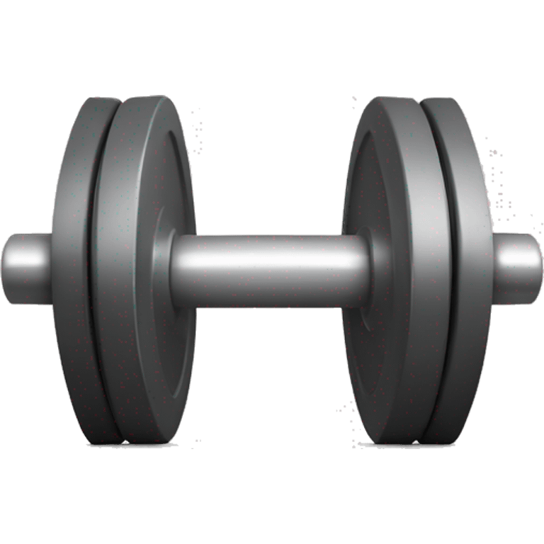 barbell with a zig zag shape in the center  emoji