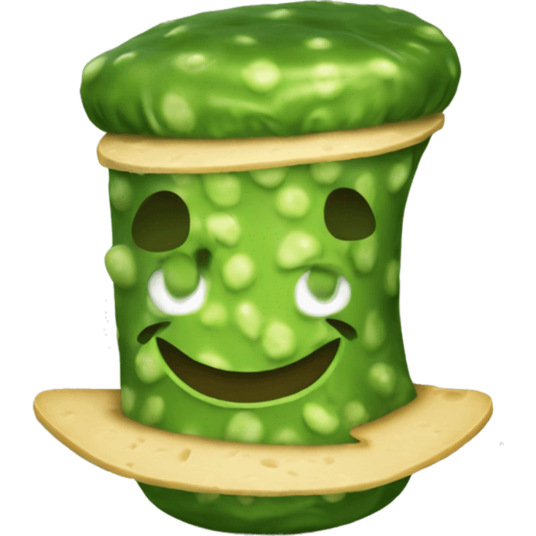 pickle cheese hat emoji