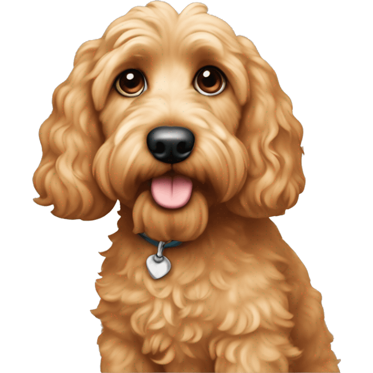 apricot colored cockapoo emoji