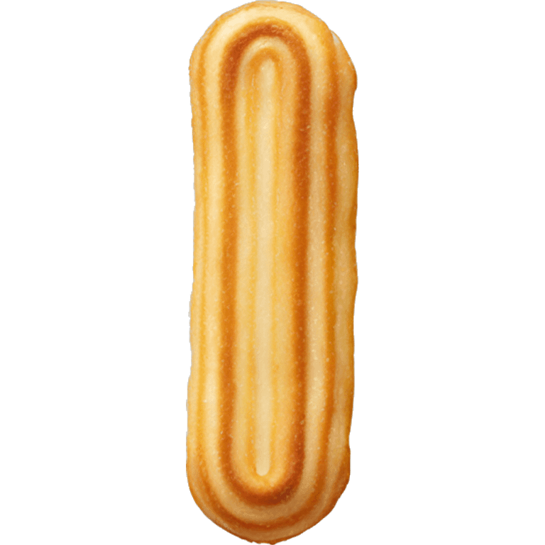 Horizontal filled cream churro emoji