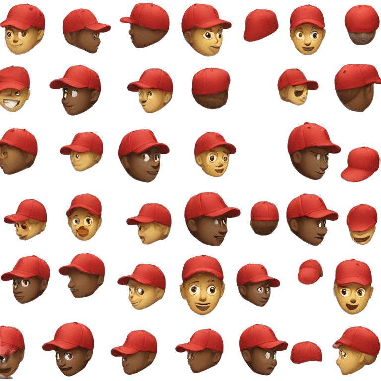 red baseball cap emoji