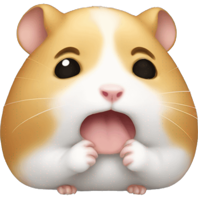 The hamster is crying emoji