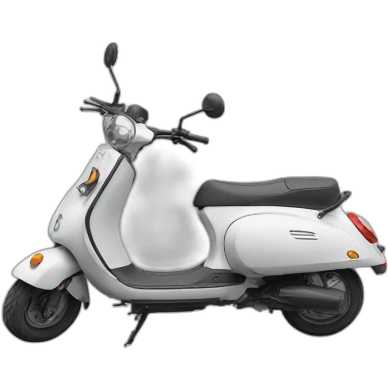 Un scooter sur macron emoji