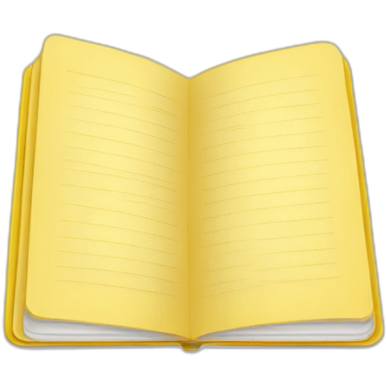 yellow open notebook emoji