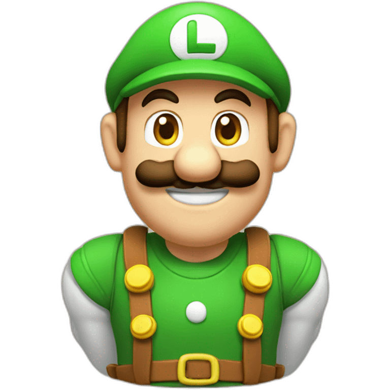 Luigi sur peach emoji