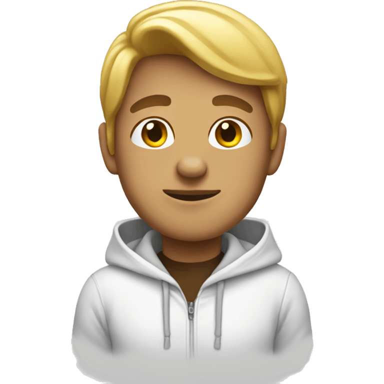 white hoodie emoji