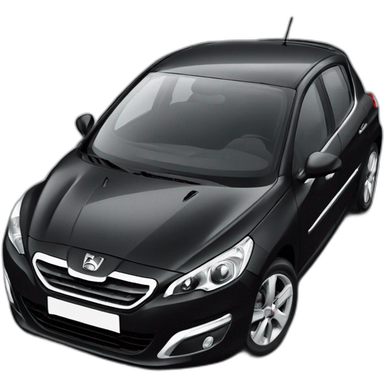 black peugeot 308 from 2007 emoji