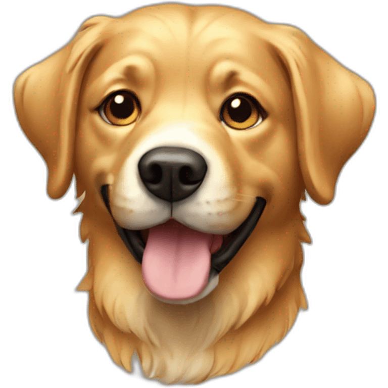 Dog golden emoji