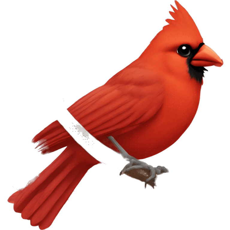 Red cardinal bird emoji