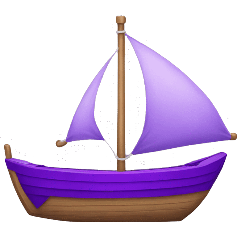 Purple boat emoji