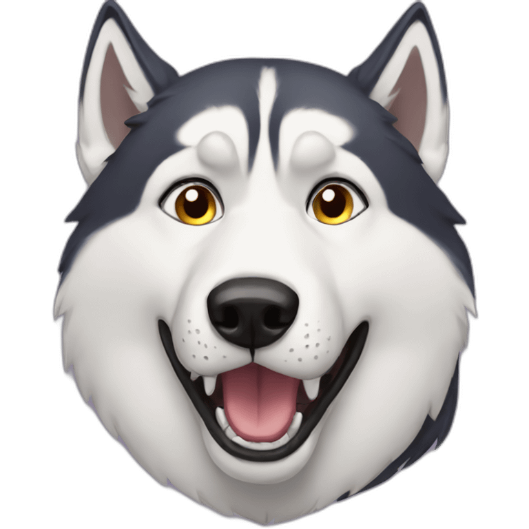 dramatic husky emoji