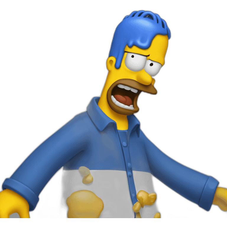 homer beat marge emoji