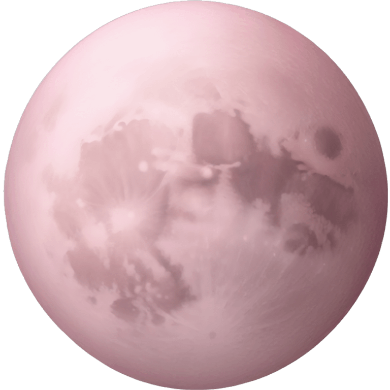 Pastel pink moon emoji