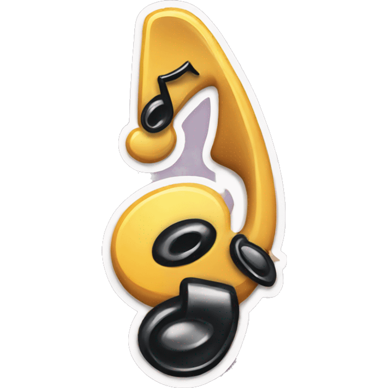 music note sticker emoji