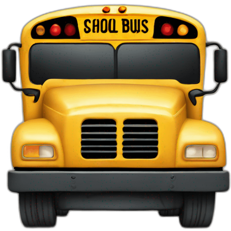 school bus emoji