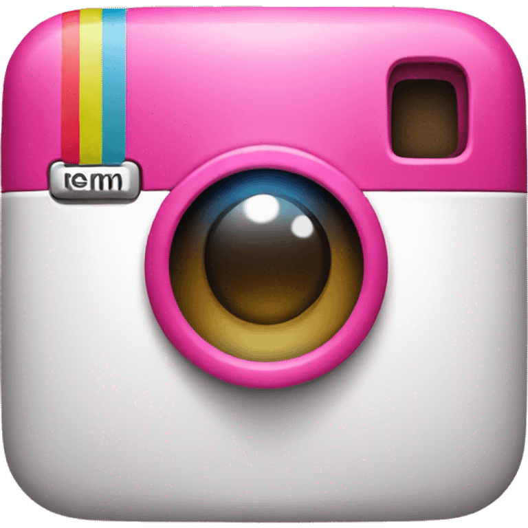 Pink Instagram logo emoji