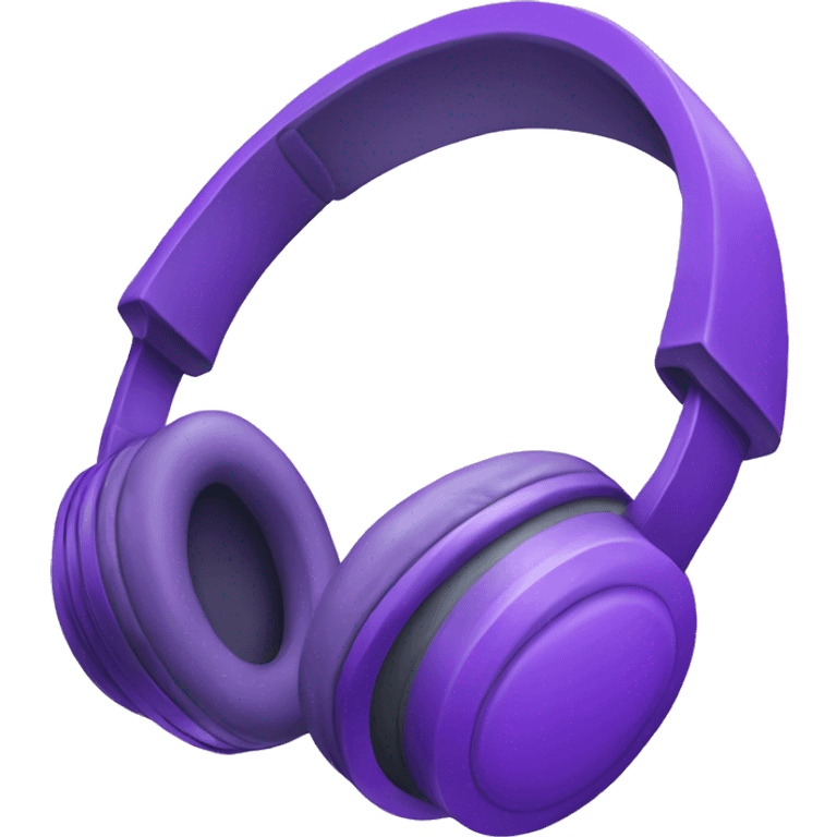 purple headphones  emoji