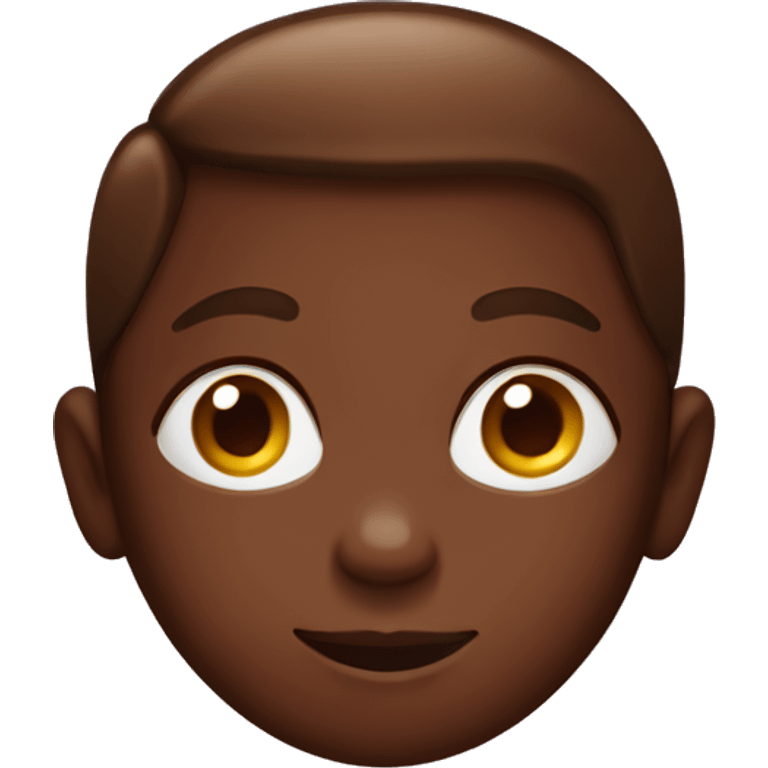 A child with a chocolate-covered face. emoji