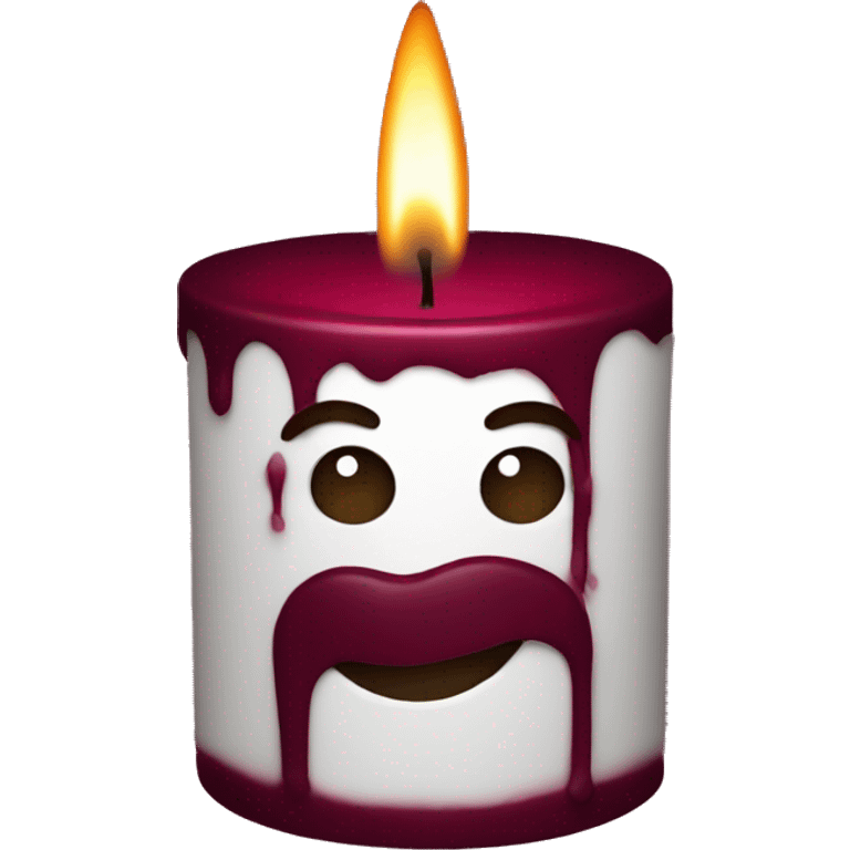 burgundy candle  emoji