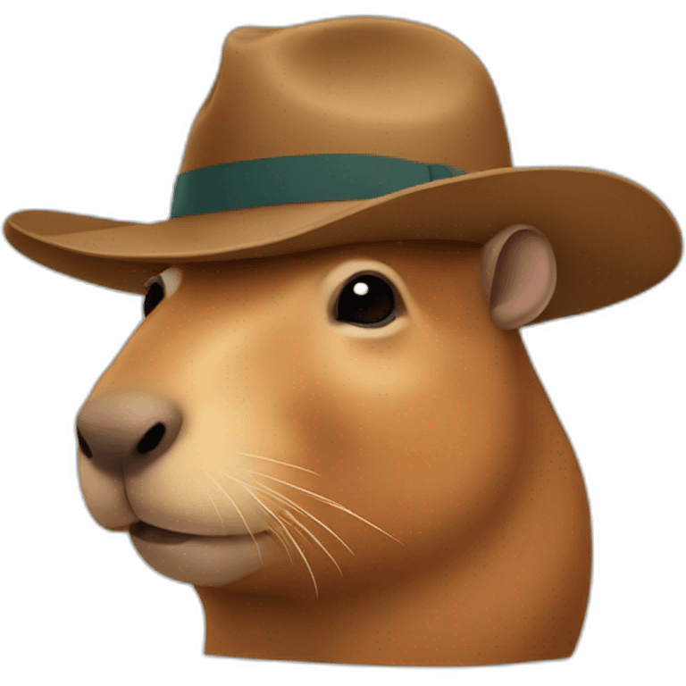 Capibara with hat  emoji