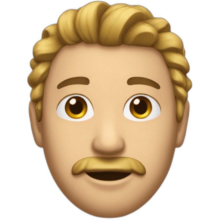 Un homme avec des tresses emoji