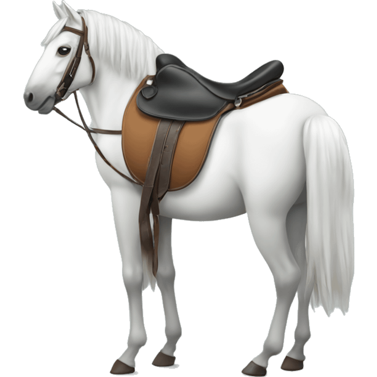 saddle seat horse with saddle  emoji