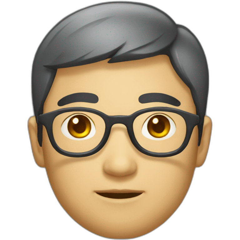 chinese round glasses developer emoji