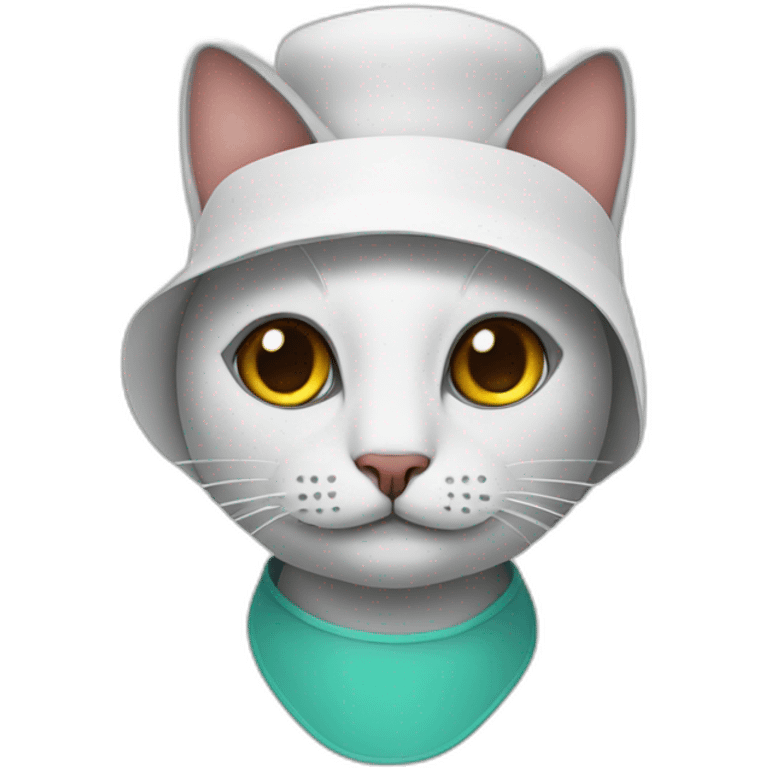  cat in a doctor hat emoji