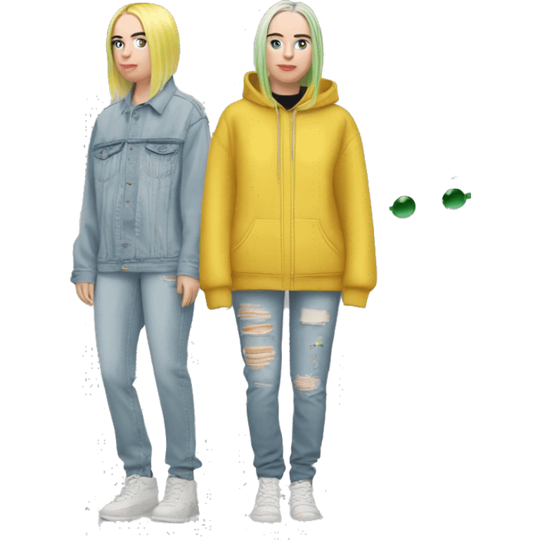 Billie Eilish's wardrobe emoji