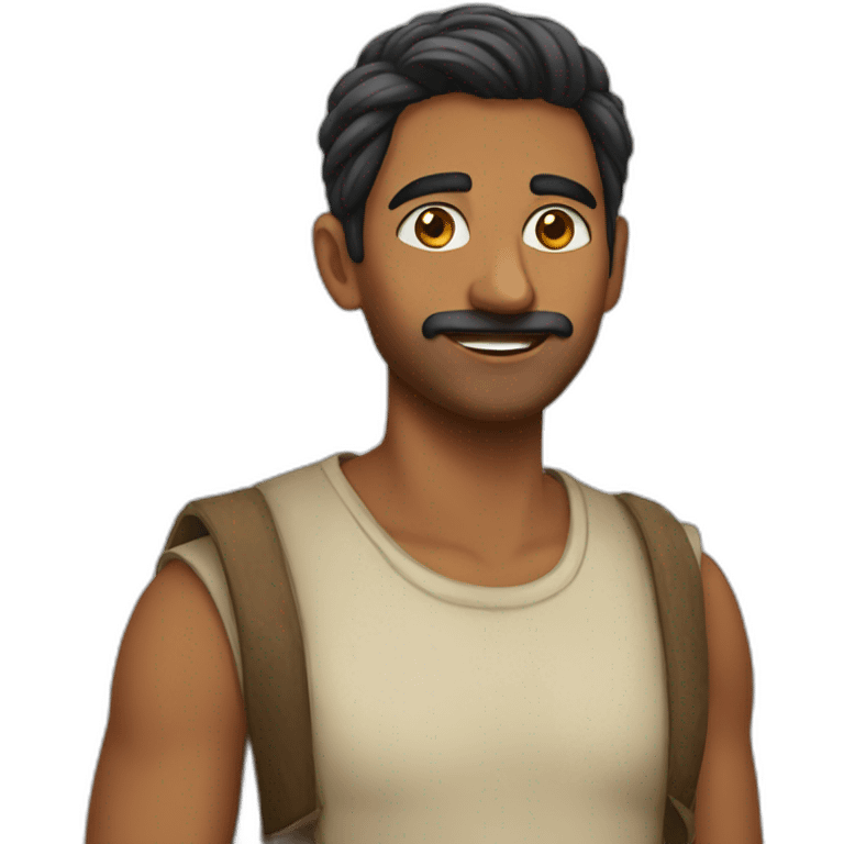 India as a person emoji