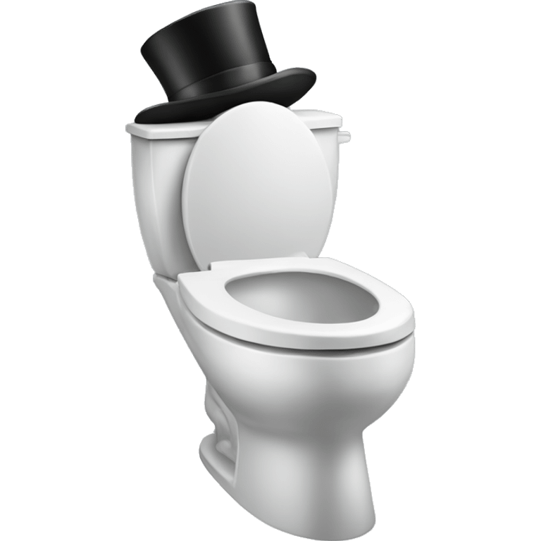 Skibidi toilet with a top hat  emoji