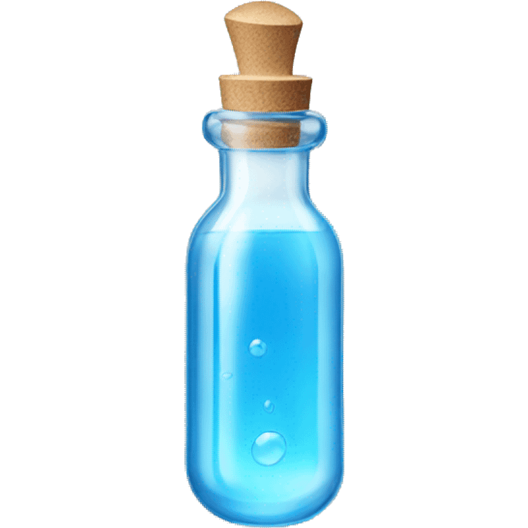 transparent blue ampoule bottle emoji