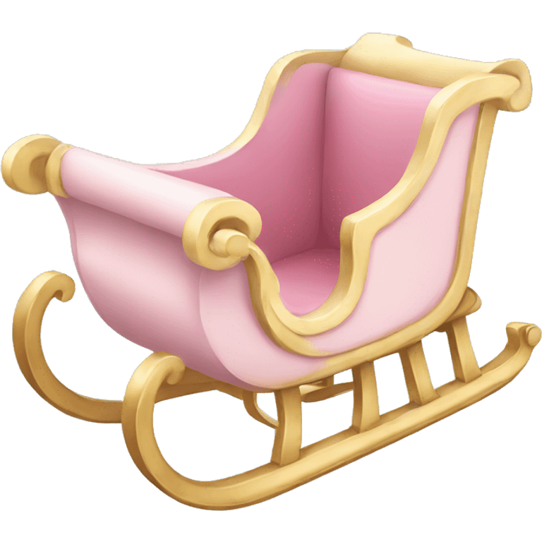 Light pink sleigh emoji